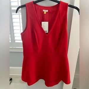NWT Leifsdottir sleeveless peplum top size 6